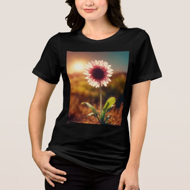 T-shirt En Tri-matière "Sunlit Bloom : The Evolution of a Dream" - Femmes (Recto)
