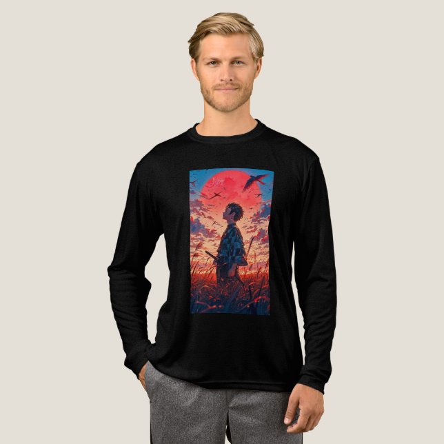 T-shirt En Tri-matière Sunset Blade: Tanjiro's Resolve (Recto complet)
