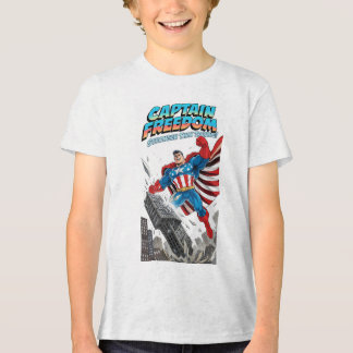 T-shirt En Tri-matière Super-héros Tee Patriotique USA Liberté pour Garço