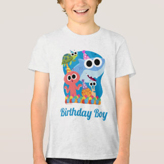 T-shirt En Tri-matière Super simple | Finny Shark Confetti Anniversaire