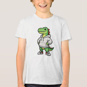 T-shirt En Tri-matière Superbe Sweat-shirt Streetwear Dinosaure Enfants D