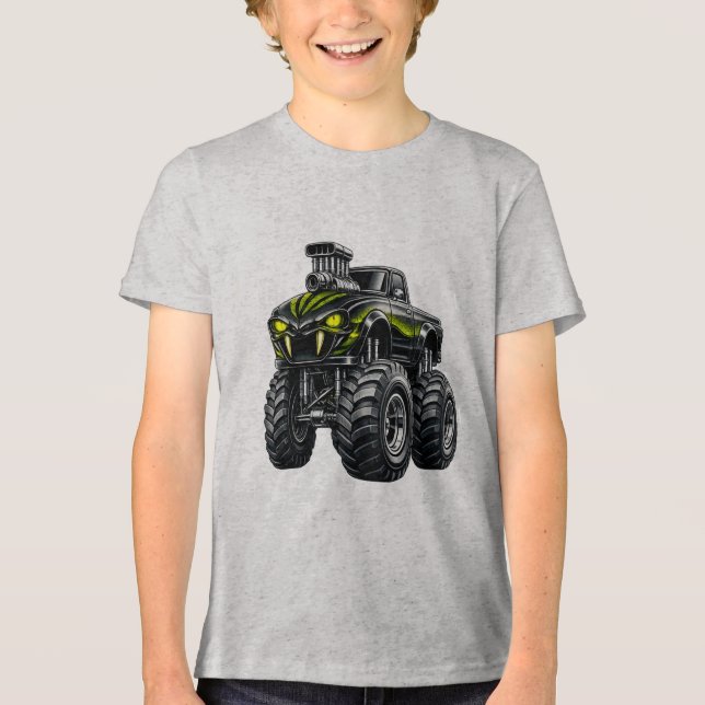 T-shirt En Tri-matière Supercharged Snake-Eye Monster Truck (Recto)