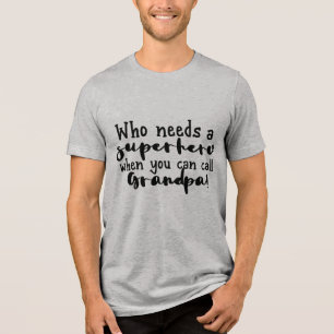 T-shirt En Tri-matière Superhero cool grand-père