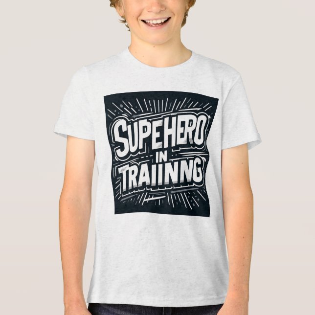 T-shirt En Tri-matière Superhéros en formation (Recto)