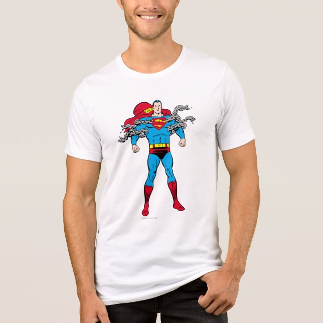 T-shirt En Tri-matière Superman Breaks Chains (Recto)