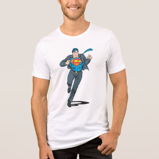 T-shirt En Tri-matière Superman en business Garb (Recto)