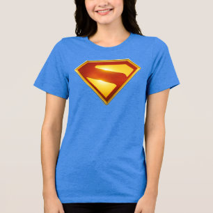 T-shirt En Tri-matière Superman Golden S Shield brillance