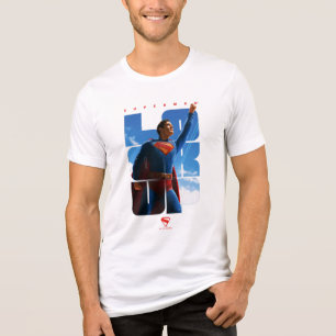 T-shirt En Tri-matière Superman regarde Pose