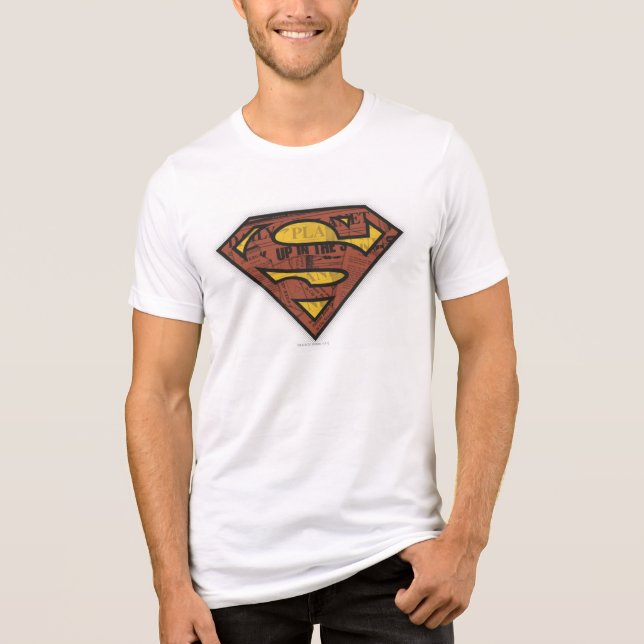 T-shirt En Tri-matière Superman S-Shield | Logo des journaux (Recto)