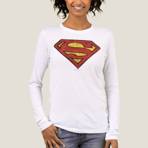 T-shirt En Tri-matière Superman S-Shield   Logo Grunge