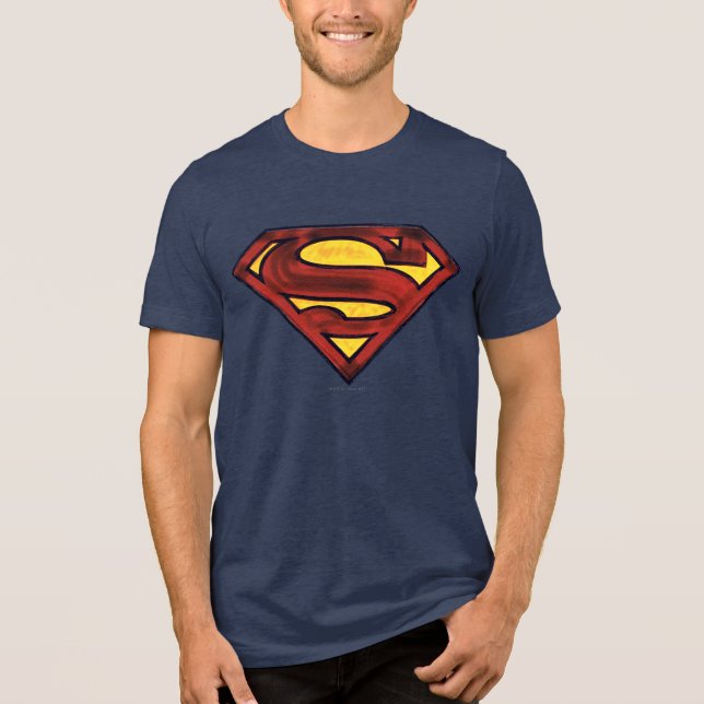 T-shirt En Tri-matière Superman S-Shield | Logo rouge foncé (Recto)