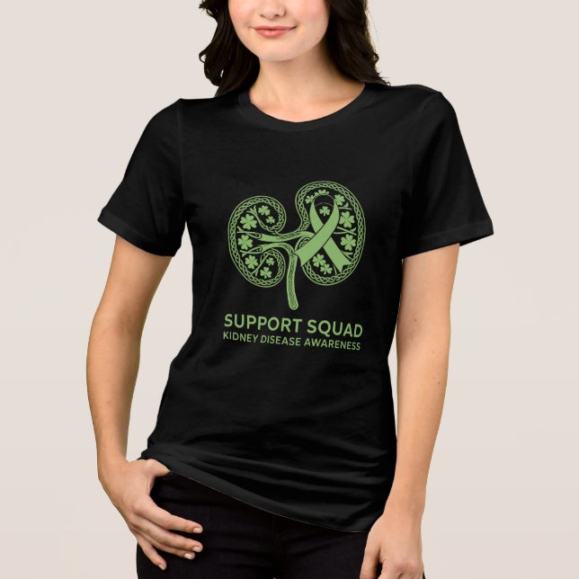T-shirt En Tri-matière Support Squad Kidney Disease Awareness (Recto)