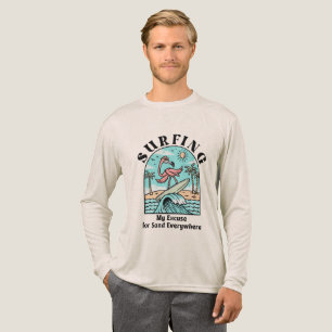 T-shirt En Tri-matière Surf, Mon Pardon Pour Le Sable Partout