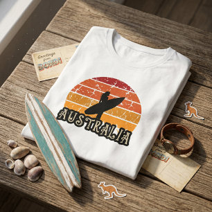 T-shirt En Tri-matière Surf Sunset vintage Fille Australie Plage Lifestyl