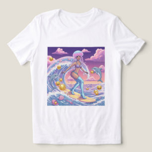 T-shirt En Tri-matière Surfing Jellyfish Queen Tee 🌊 🧜 ‍ ♀️
