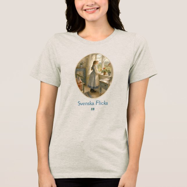 T-shirt En Tri-matière Svenska Flicka - Fille suédoise (Recto)