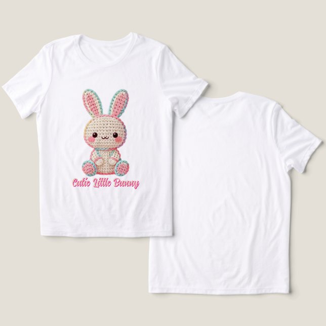 T-shirt En Tri-matière Sweet Crochet Bunny (Design Recto & Verso)