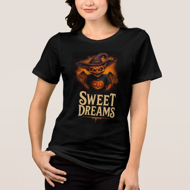 T-shirt En Tri-matière Sweet Dreams Creepy Goblin (Recto)