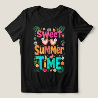 T-shirt En Tri-matière Sweet Summer Time Colorful Tropical Citation graph