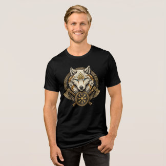 T-shirt En Tri-matière Symbole de loup Viking Mythologie nordique Rune no