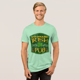 T-shirt En Tri-matière Symbole de pub irlandais personnalisé