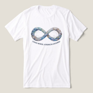 T-shirt En Tri-matière Symbole d'infini Chaos câblé Force Géométrique