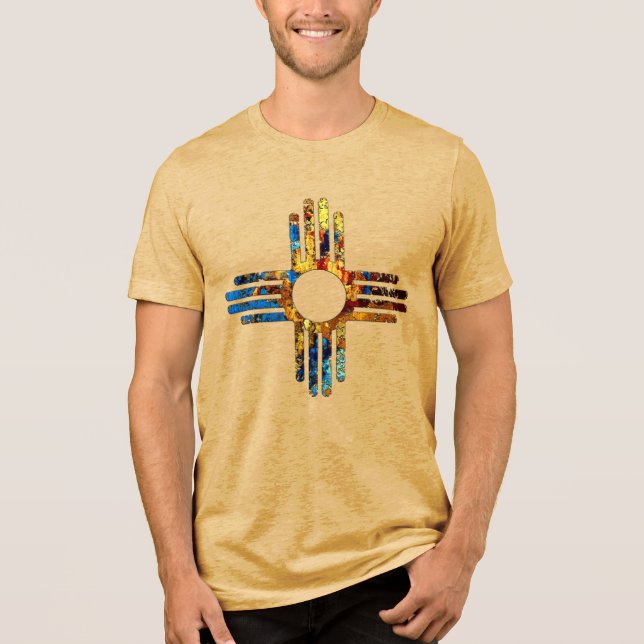 T-shirt En Tri-matière Symbole Sun Zia du Nouveau-Mexique (Recto)
