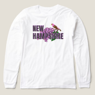 T-shirt En Tri-matière Symboles de l'État du New Hampshire Pinson pourpre