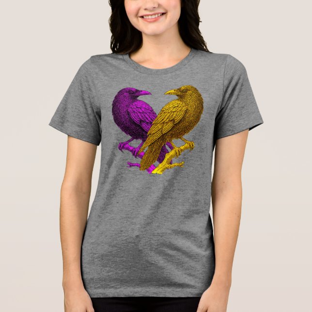 T-shirt En Tri-matière Symbolic Raven Art Shirt (Recto)