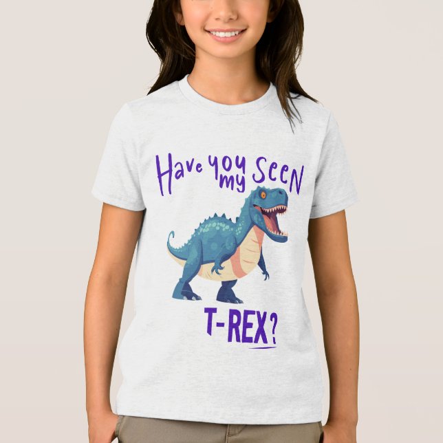 T-shirt En Tri-matière T-Rex perdu – Tee-shirt d'aventure dinosaure (Recto)