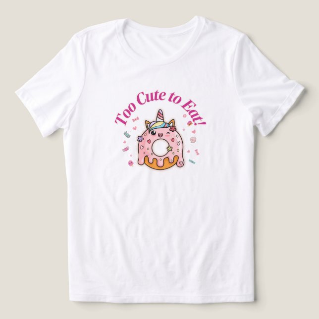 T-shirt En Tri-matière T-shirt à beignets Kawaii pour femmes (Design Recto)