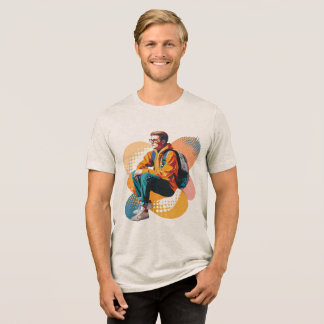 T-shirt En Tri-matière T-shirt à trois mélanges