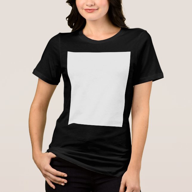 T-shirt En Tri-matière T-shirt Bella+Canvas pour femmes, Blac solide (Recto)