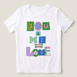 T-shirt En Tri-matière T-shirt blanc valentine's jour pour cadeau