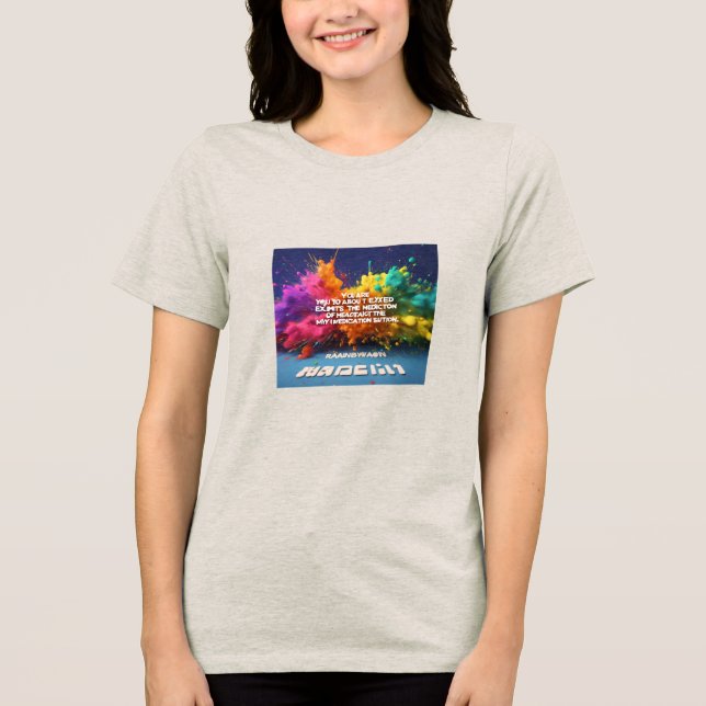 T-shirt En Tri-matière T-shirt de déclaration en gras" (Recto)