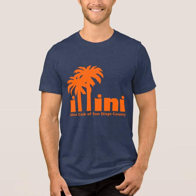 T-shirt En Tri-matière T-shirt de la Marine avec logo San Diego (Recto)