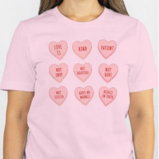 T-shirt En Tri-matière T-shirt de la Saint-Valentin inspiré par la foi av