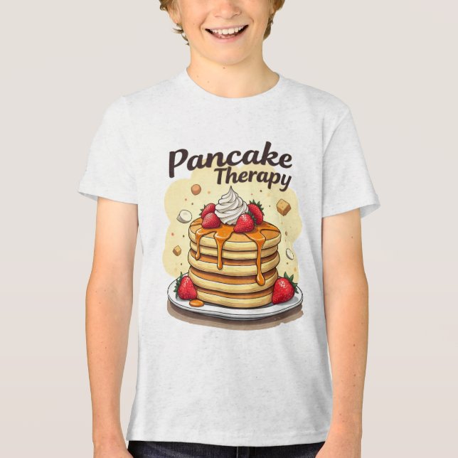 T-shirt En Tri-matière T-shirt de Pancake Therapy pour enfant (Recto)