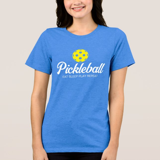 T-shirt En Tri-matière T-shirt de pickleball féminin Bella+Canvas Triblen (Recto)