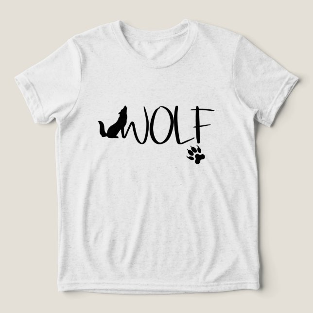 T-shirt En Tri-matière T-shirt du logo graphique Wolf (Design Recto)