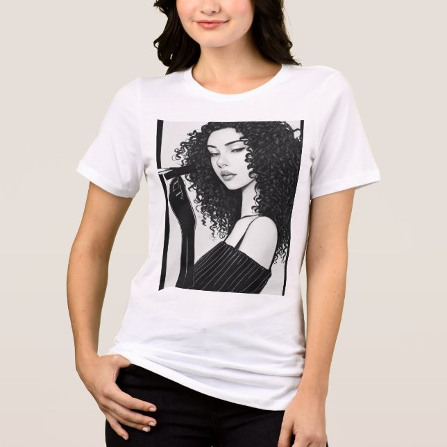 T-shirt En Tri-matière T-shirt Femme - Debout dans le Comf (Recto)