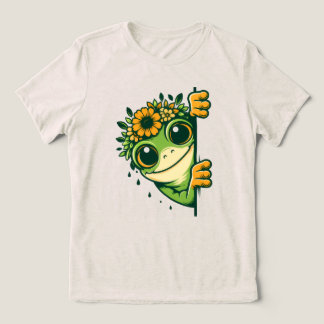 T-shirt En Tri-matière T‑Shirt Femme Grenouille Floral Peek Nature