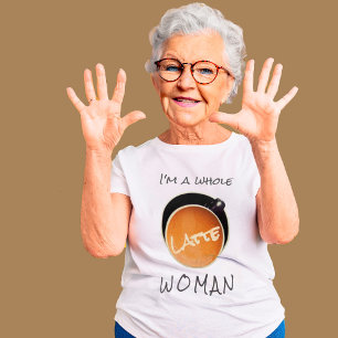 T-shirt En Tri-matière T-shirt Femme Latte entière au café amusant