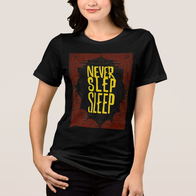 T-shirt En Tri-matière T-shirt femme 'Never Step Sleep' (Recto)
