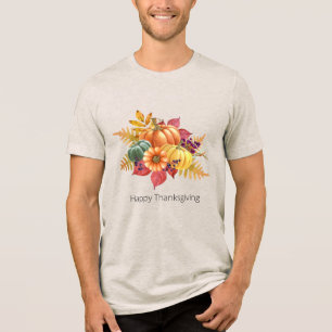 T-shirt En Tri-matière T-shirt Homme citrouille Thanksgiving