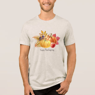 T-shirt En Tri-matière T-shirt Homme citrouille Thanksgiving