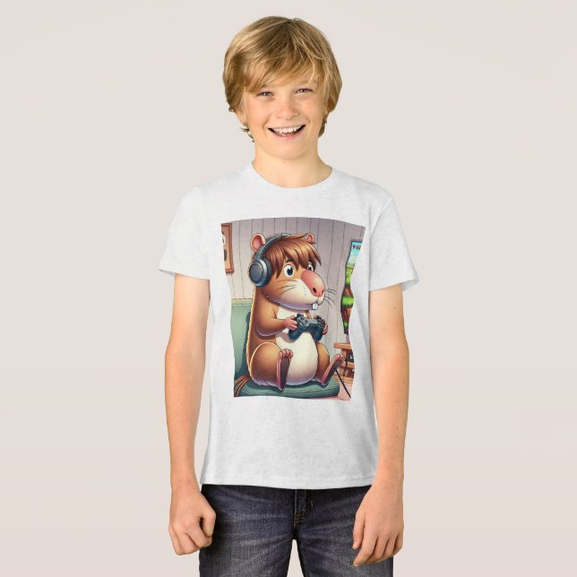 T-shirt En Tri-matière T-Shirt Infantil Clássica Gildan® 5000B – Capivara (Recto plein)