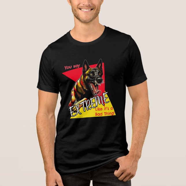 T-shirt En Tri-matière T-shirt Malinois Extreme Bad (Recto)