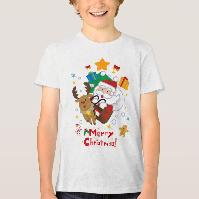 T-shirt En Tri-matière t-shirt marier chritmas (Recto)