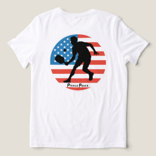T-shirt En Tri-matière T-shirt Patriotic Pickleball par Pickle Peace